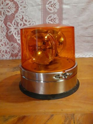 Vintage Dietz Model 7 - 40 Beacon Light W Amber Dome Sae - W3 - 80