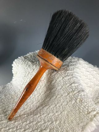 Dense Boar’s Hair Duster/brush With Wood Handle From Early 20th Century