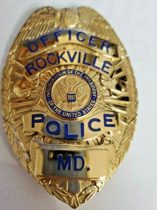 Rockville Maryland Police Presidential Inauguration Badge 1997