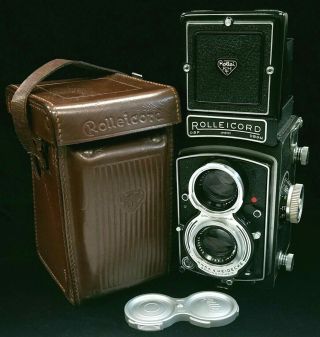 Vintage Rolleicord Tlr Camera Model Va Type 2 W/case