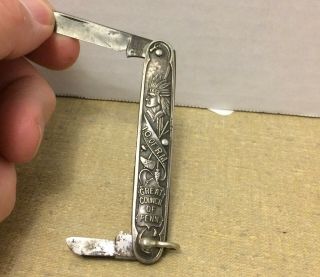 Antique Improved Order Of Red Men 1921 Philadelphia Pa Souvenir Pocket Knife