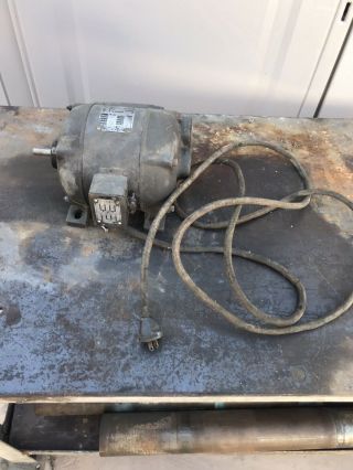 Vintage Atlas Power 1/2 Hp Electric Motor From A 1938 10 " Lathe