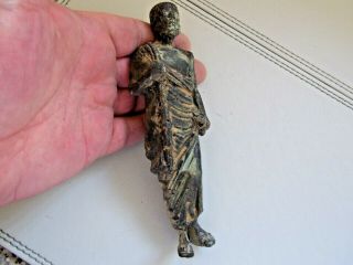 Circa 200 - 300 Ad Ancient Roman Bronze Figurine Of A Senator