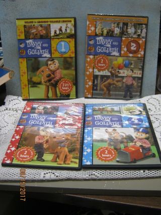Davey & Goliath Complete 4 - Volume Set Dvd 2007 Pc Treasures Kid 