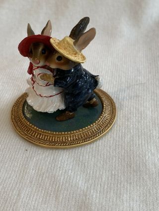 Wee Forest Folk Mu - 3 Meadow Muse Rabbits Dancing