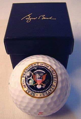 Authentic President George W.  Bush 43 Presidential Seal White House Golf Ball