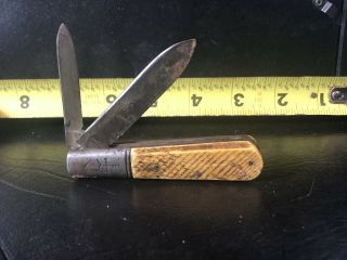 Russell Two Blade Vintage Pocket Knife Barlow 3