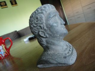 Ancient Roman Large Bronze Bust Of Emperor Nero 54/68 Ad