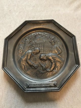 York Stock Exchange Nyse Commemorative Plate Insilco Corporation 1792