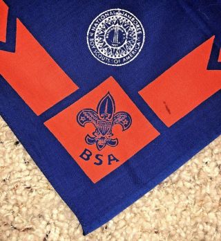 1937 National Boy Scout Jamboree Blue Leaders Neckerchief Full Square