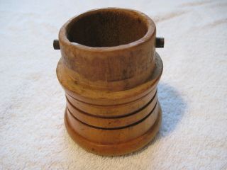 Wooden Cash Cup Carrier From Overhead Cash Carrier System 1940s