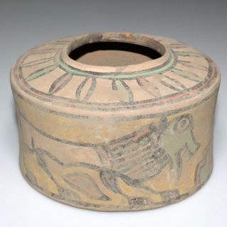 Huge - Scarce - Intact Indus Valley Terracotta Pot 1900 - 1000 Bc - Repaint