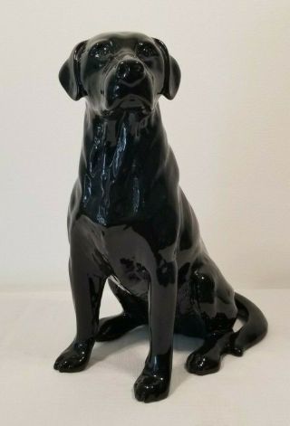 Black Labrador Retriever 13 " Porcelain Figurine Royal Doulton 2314