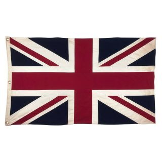 Sewn Cotton Union Jack Uk Flag British England Cloth Vintage Style Tea - Stain