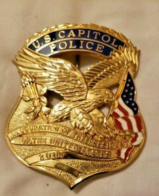 United States Capitol Police Presidential Inauguration Badge 2001