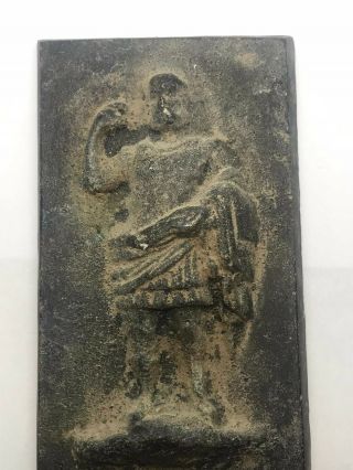 Circa 200 - 300 Ad Ancient Roman Bronze Plaque Of Senatorial Figure European