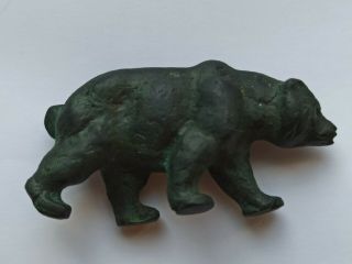 Extremely Rare Ancient Roman Bronze Bear Figurine 100 - 400 Ad