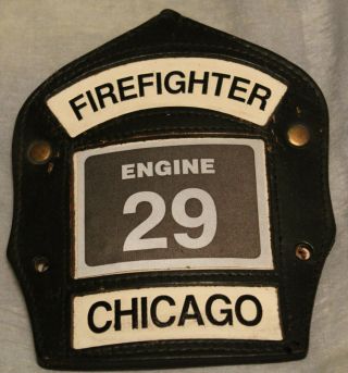 Chicago Fire Department Engine 29 Fireman Firefighter Helmet Front