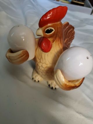 Vintage Chicken With Eggs Salt And Pepper Shakers Japan Artmark Chicago