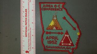 Boy Scout Oa Area 6 - C 1952 Conference Savannah 7148ii