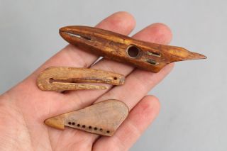 Ancient Antique Northwest Coast Inuit/eskimo Harpoon Fish Hook Fishing Artifacts
