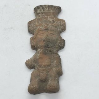 RARE Pre - Columbian Mayan Artifact Antiquity Pottery Central America Idol Effigy 3