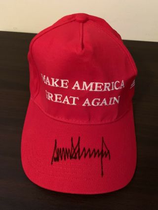 President Donald J.  Trump Signed Hat Make America Great Again 2
