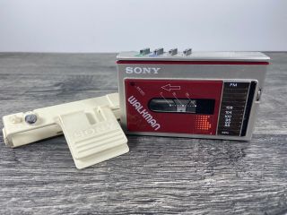 Vintage - Sony Walkman Wm - F10 With Belt Clip Cassette & Radio Parts/repair