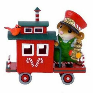 Wee Forest Folk M - 453f Christmas Train Caboose Retired