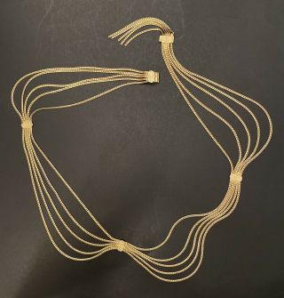 Vintage Christian Dior Gold Tone Chain Belt