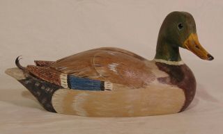 Bill William Faix Carved Wooden Duck Decoy Artist Signed Dated 1985 1 Maryland