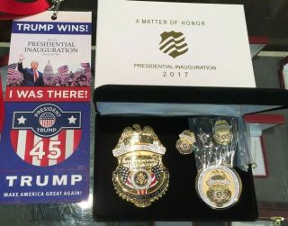 2017 Trump/pence " A Matter Of Honor " Presidential Inauguration Badge - Medal - Pin