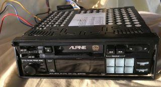 Rare Alpine 7290 Vintage Am/fm Cassette Player Head Unit.