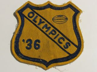 Authentic 1936 Summer Olympics Rugby Uniform Patch