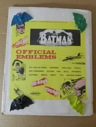 Vintage Batman & Robin Official Emblems - 1966 - Chemtoy - Vintage Hero