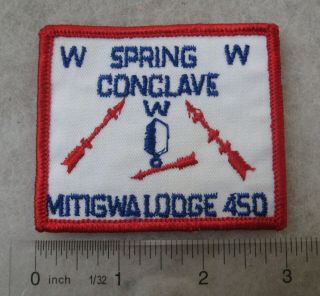 Boy Scout Oa Lodge 450 Mitigwa Spring Conclave Pocket Patch