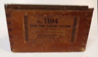 Vintage " The Delta Mfg Co.  " No.  1184 Set Of Sash & Cabinet Shaper Cutters With 1