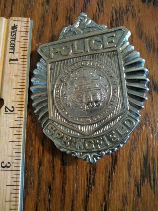 Obsolete And Vintage Springfield Massachusetts Police Badge