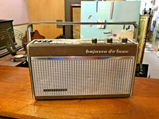 Vintage Telefunken Bajazzo De Luxe Portable Transistor Radio West Germany
