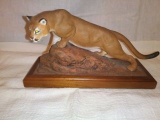 Louis Paul Jonas Sculpture - Mountain Lion/puma