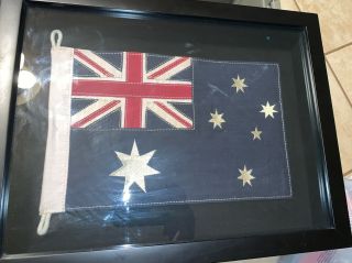 Australia Flag Banner 13x9 Inches In A Case ?