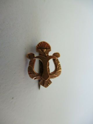 Usa Fraternity Pin Upsilon Psi.  Made In Gold.  701