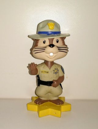 Vintage Chipper California Highway Patrol Chp Chips Collectible Bobblehead