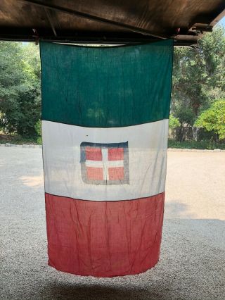 Flag Of The Kingdom Of Italy Italian Ww2 Wwii Vintage 43 " X 72 "