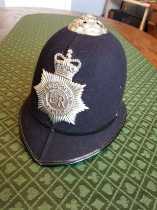 British Bobby Police Custodian Helmet Metropolitan Police London