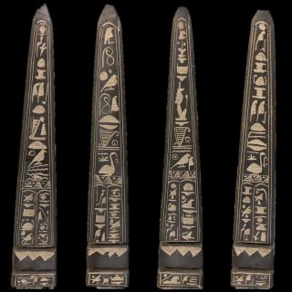 Huge Stone Egyptian Obelisk Statue,  Late Period 664 - 332 Bc (51)