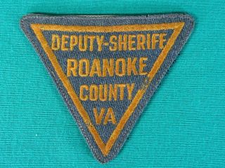 Deputy Sheriff Roanoke County Virginia Police Patch Not State Police