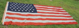 Huge 45 Star American Flag Sewn On Stars 60 " X 110 " Spanish American War Era