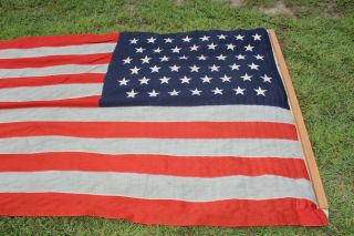 HUGE 45 STAR AMERICAN FLAG Sewn On Stars 60 