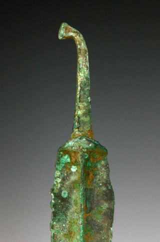 SC A MASSIVE WESTERN ASIAN TANGED BRONZE DAGGER,  2nd Mill BC 3